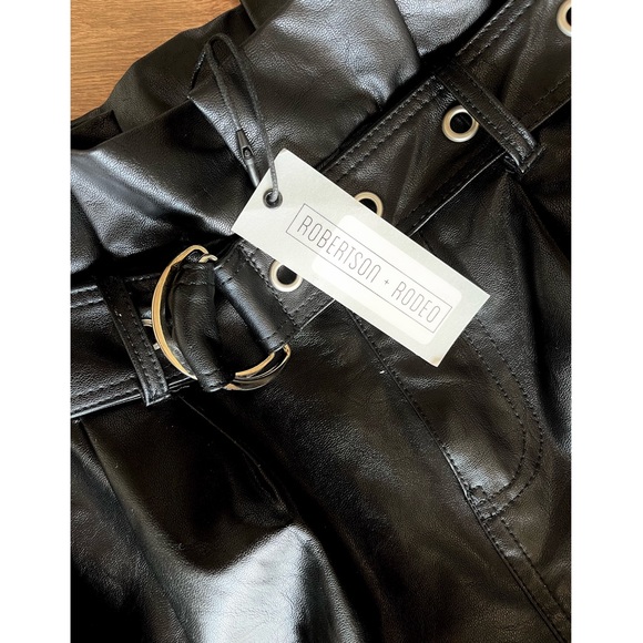 Trendy Black Leather Skirt **Brand New** - Picture 2 of 2